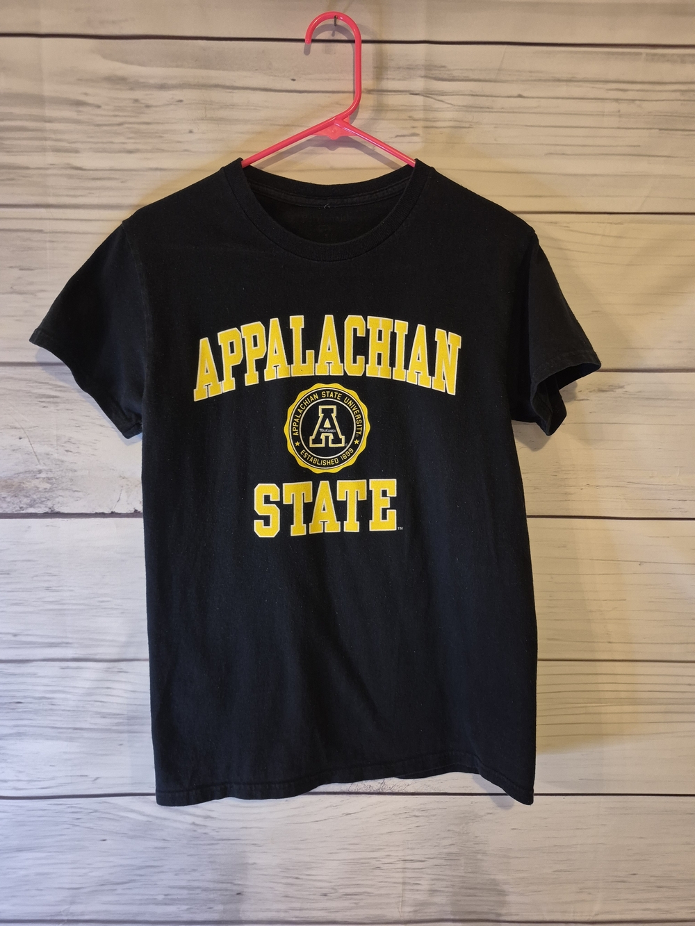 Appalachian State Women's Black Short-Sleeve College Tee